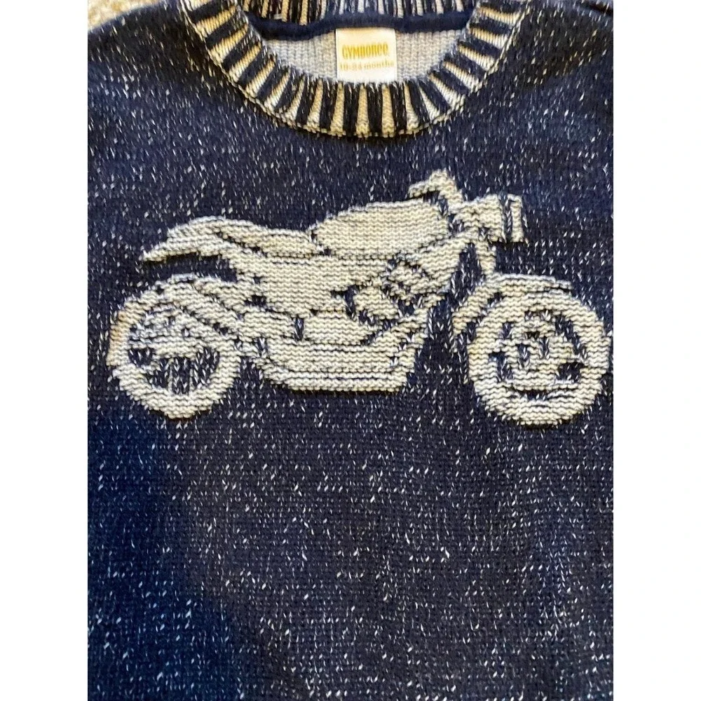Gymboree Sweater Motorcycle 18-24 Months Pullover